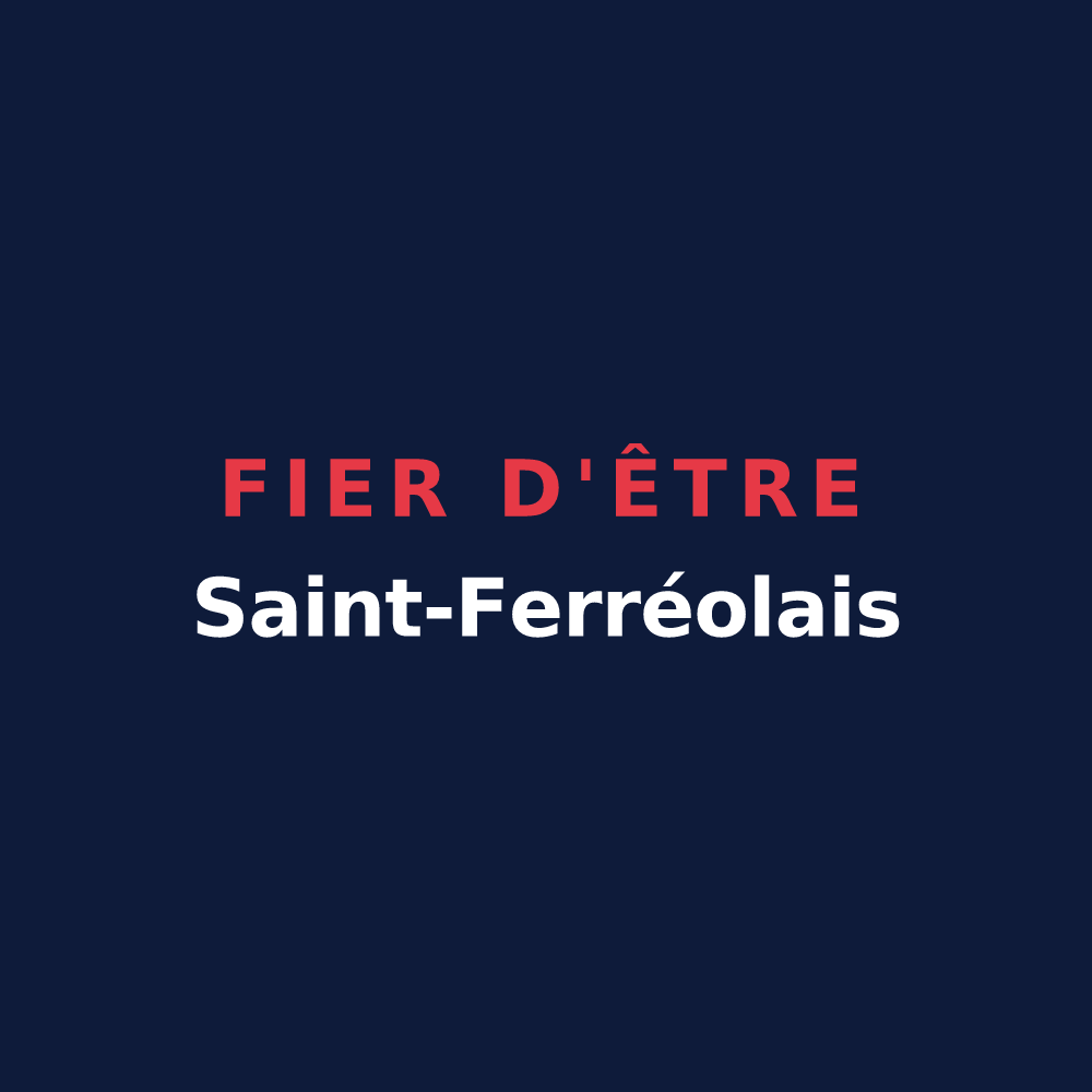 T-shirt « Fier d'être Saint-Ferréolais » — design pour Saint-Ferréol-Trente-Pas