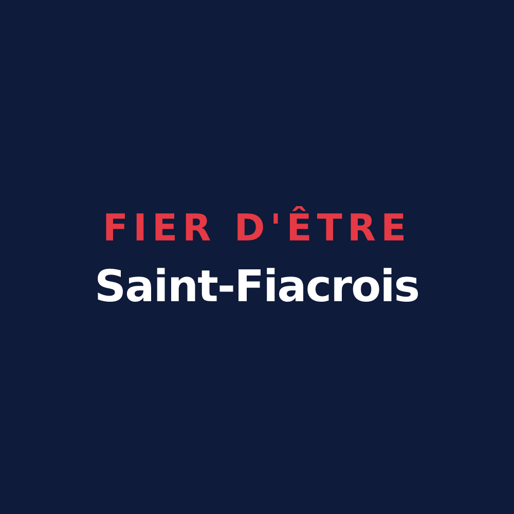 T-shirt « Fier d'être Saint-Fiacrois » — design pour Saint-Fiacre
