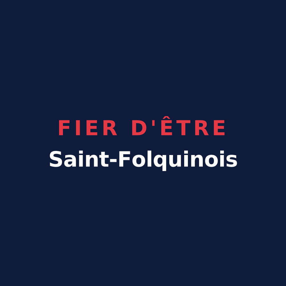 T-shirt « Fier d'être Saint-Folquinois » — design pour Saint-Folquin