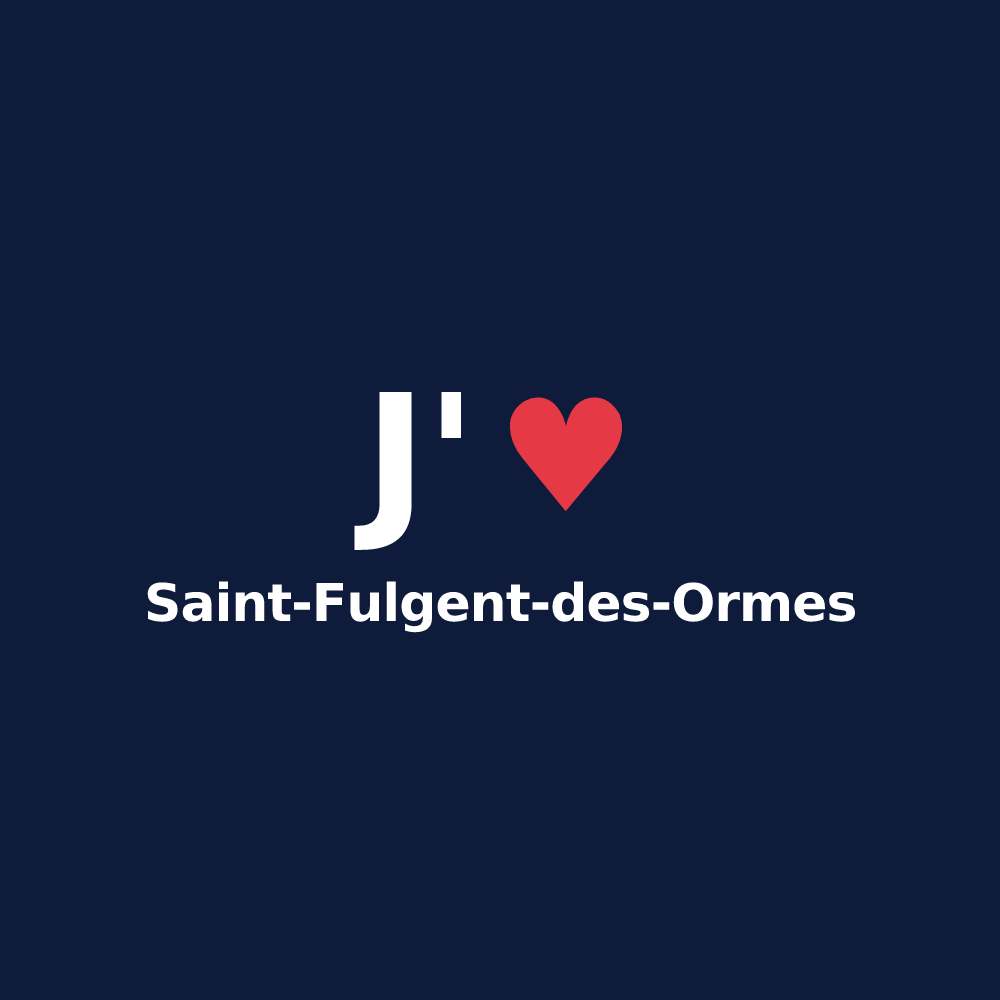 T-shirt personnalisé Saint-Fulgent-des-Ormes — design J'aime Saint-Fulgent-des-Ormes