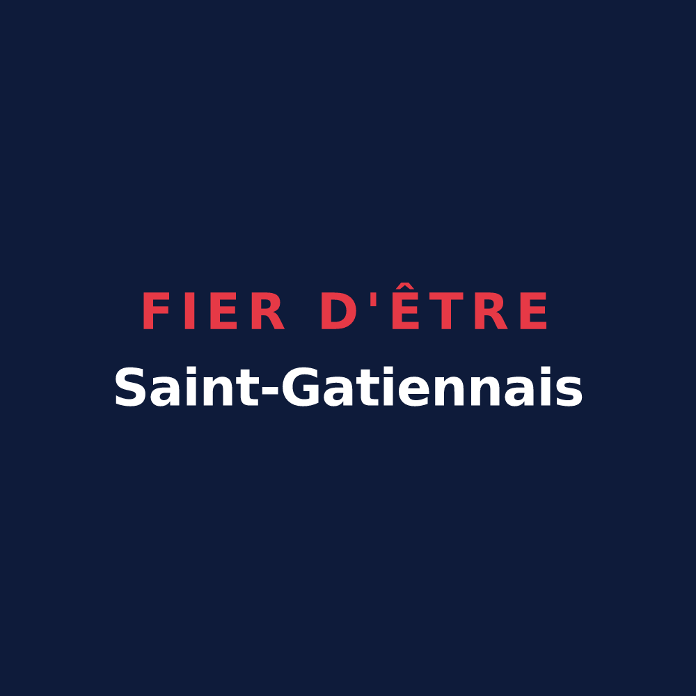 T-shirt « Fier d'être Saint-Gatiennais » — design pour Saint-Gatien-des-Bois
