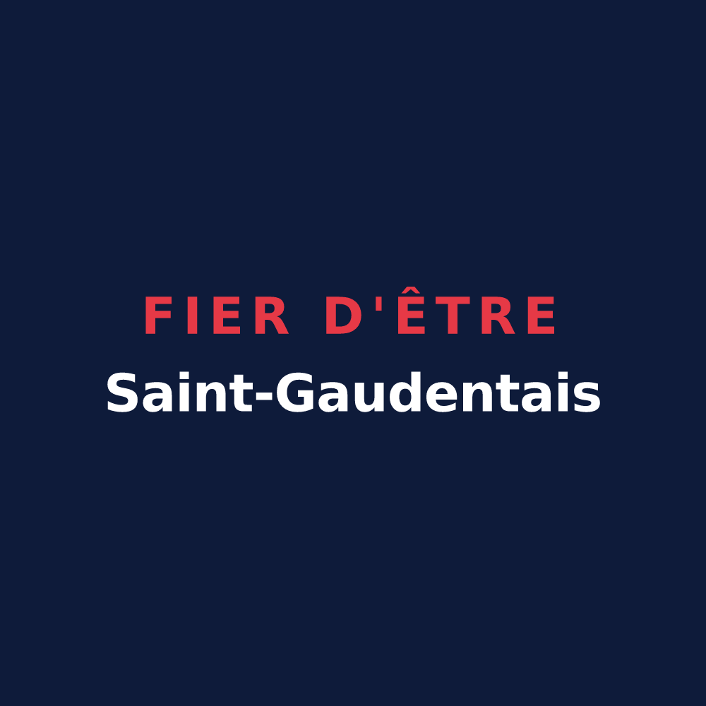 T-shirt « Fier d'être Saint-Gaudentais » — design pour Saint-Gaudent