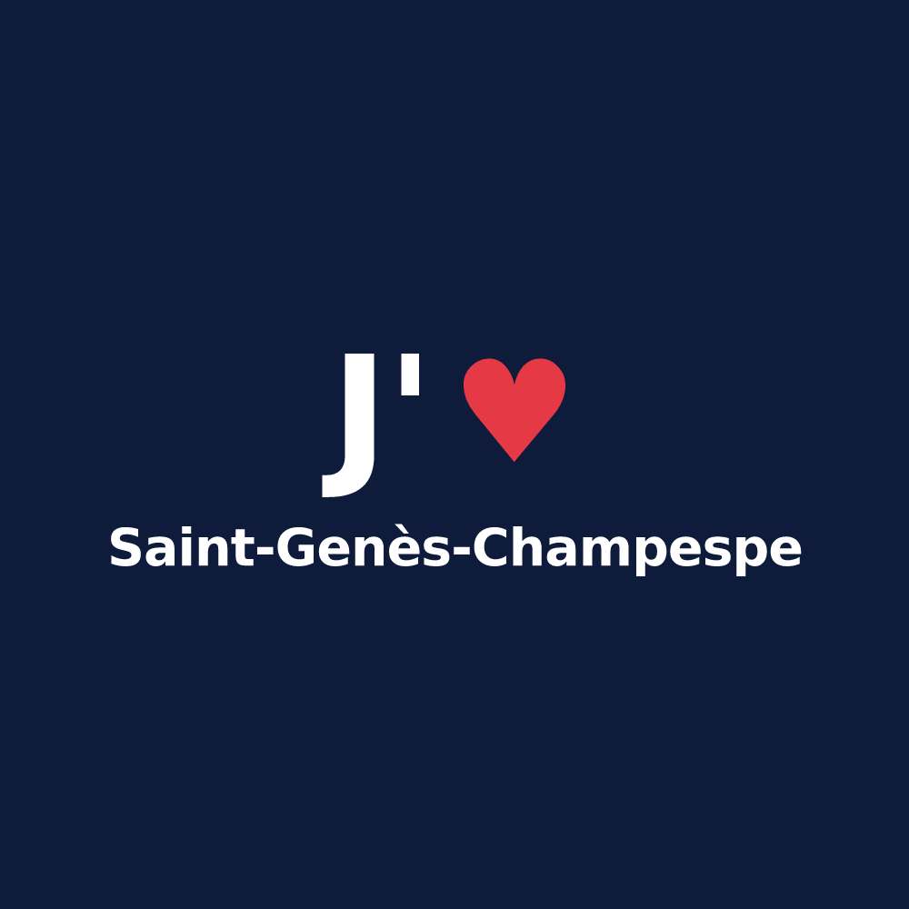 T-shirt personnalisé Saint-Genès-Champespe — design J'aime Saint-Genès-Champespe