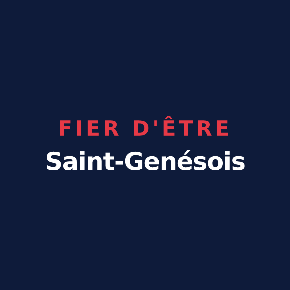 T-shirt « Fier d'être Saint-Genésois » — design pour Saint-Genès-de-Blaye