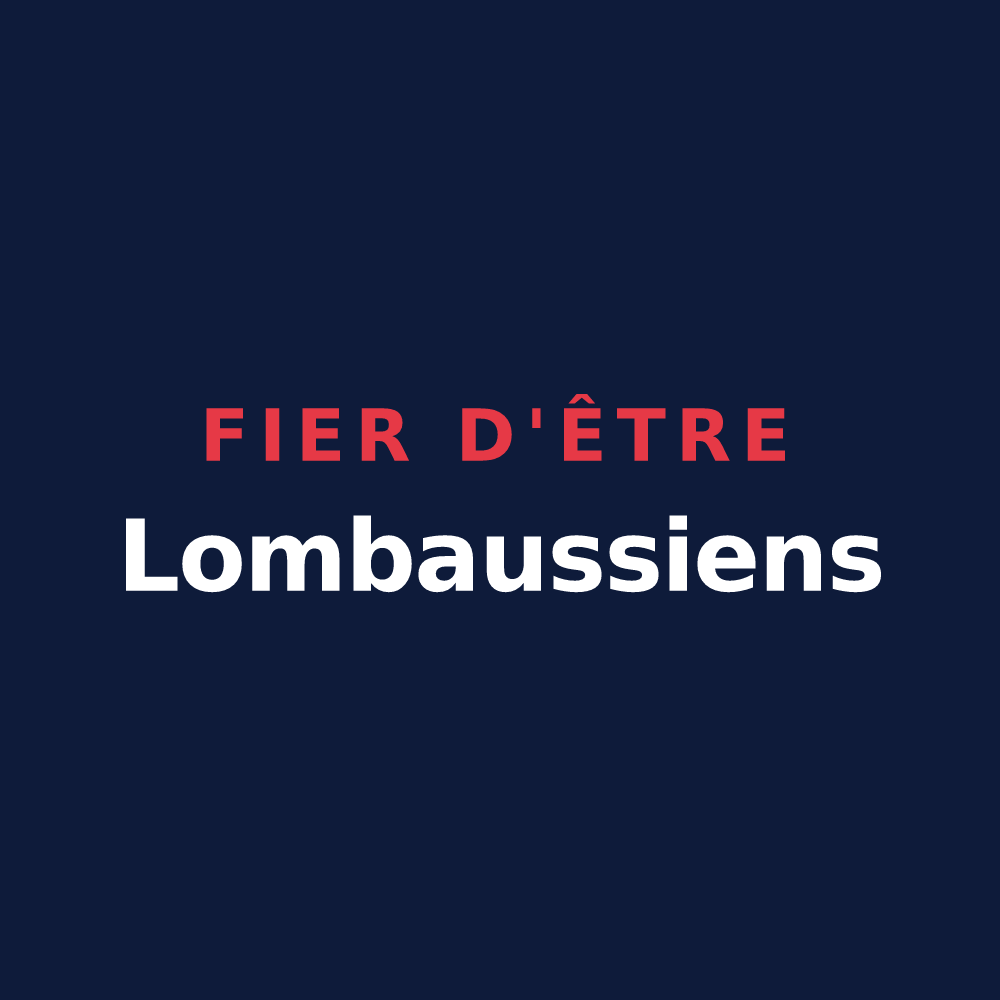 T-shirt « Fier d'être Lombaussiens » — design pour Saint-Genès-de-Lombaud