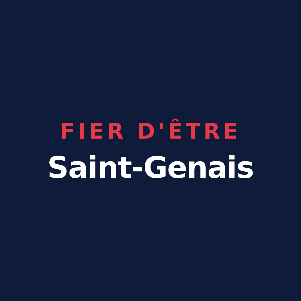 T-shirt « Fier d'être Saint-Genais » — design pour Saint-Genest
