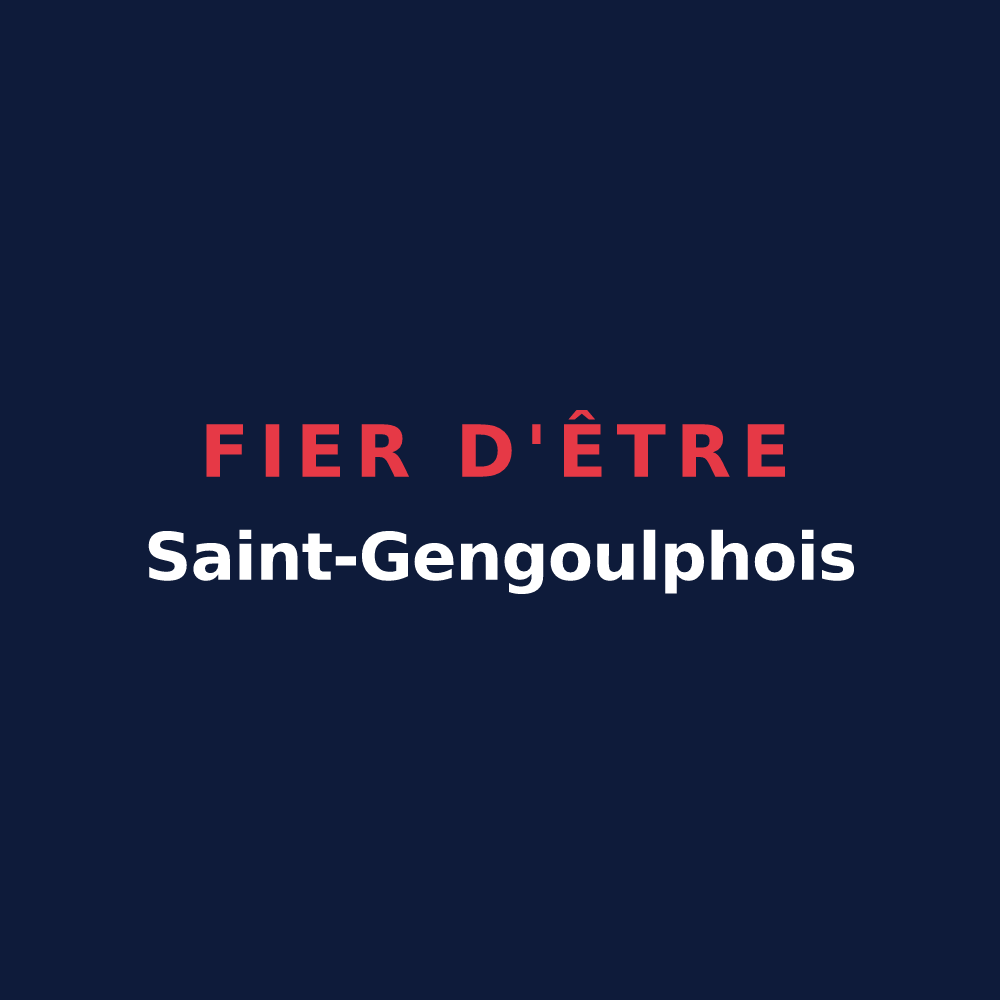 T-shirt « Fier d'être Saint-Gengoulphois » — design pour Saint-Gengoulph