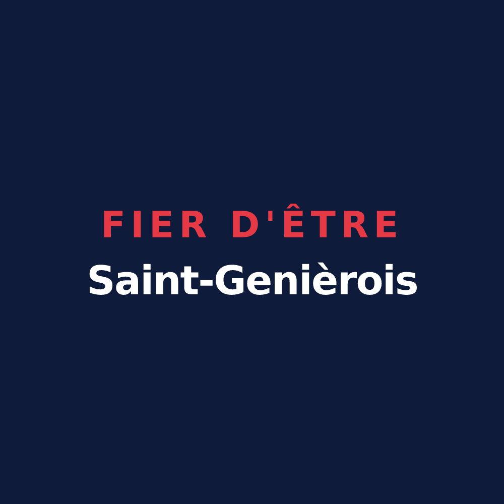 T-shirt « Fier d'être Saint-Genièrois » — design pour Saint-Geniès-de-Comolas