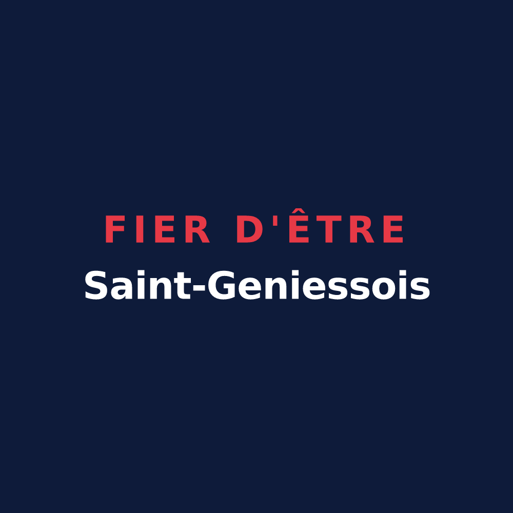 T-shirt « Fier d'être Saint-Geniessois » — design pour Saint-Geniès-de-Fontedit