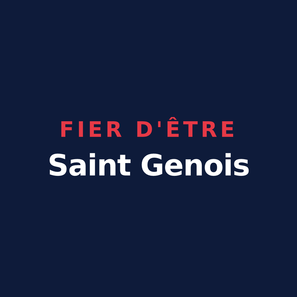 T-shirt « Fier d'être Saint Genois » — design pour Saint-Genis-les-Ollières