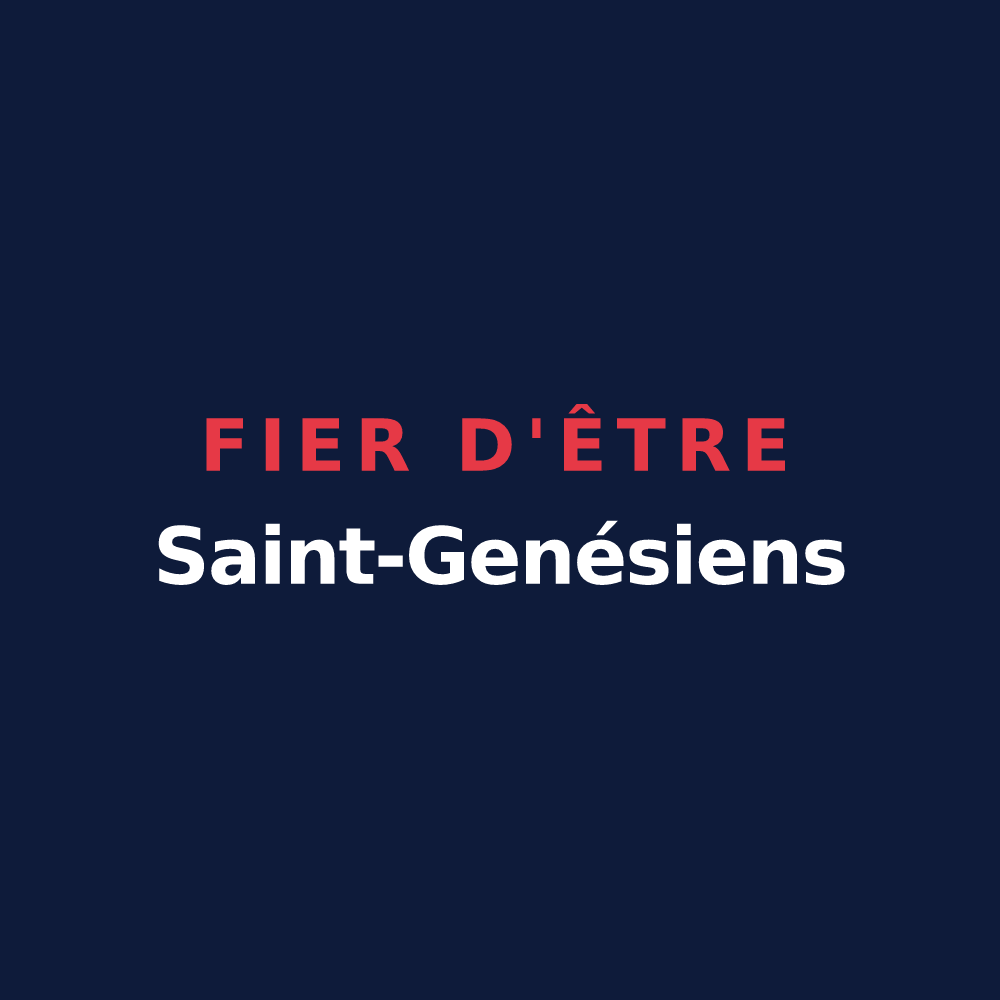 T-shirt « Fier d'être Saint-Genésiens » — design pour Saint-Genis-Pouilly