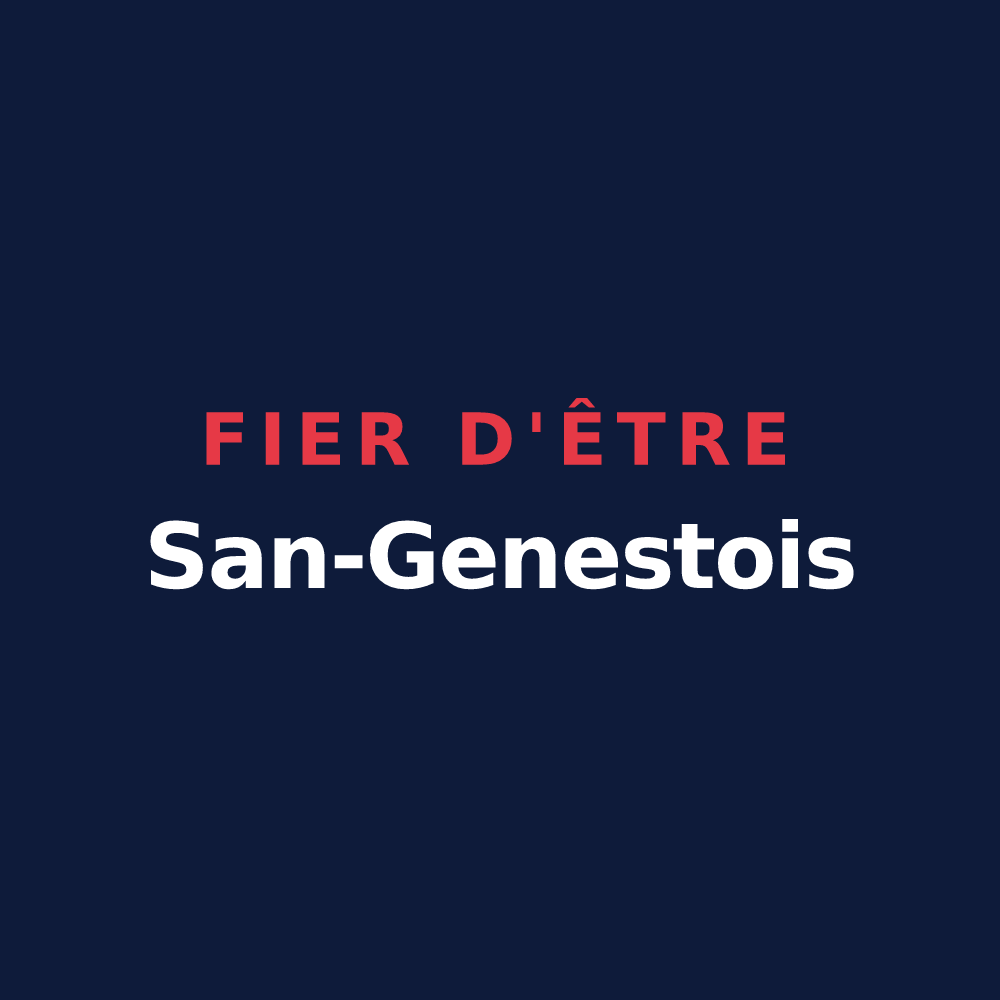 T-shirt « Fier d'être San-Genestois » — design pour Saint-Genix-les-Villages