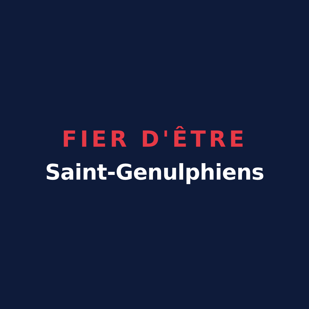 T-shirt « Fier d'être Saint-Genulphiens » — design pour Saint-Genou