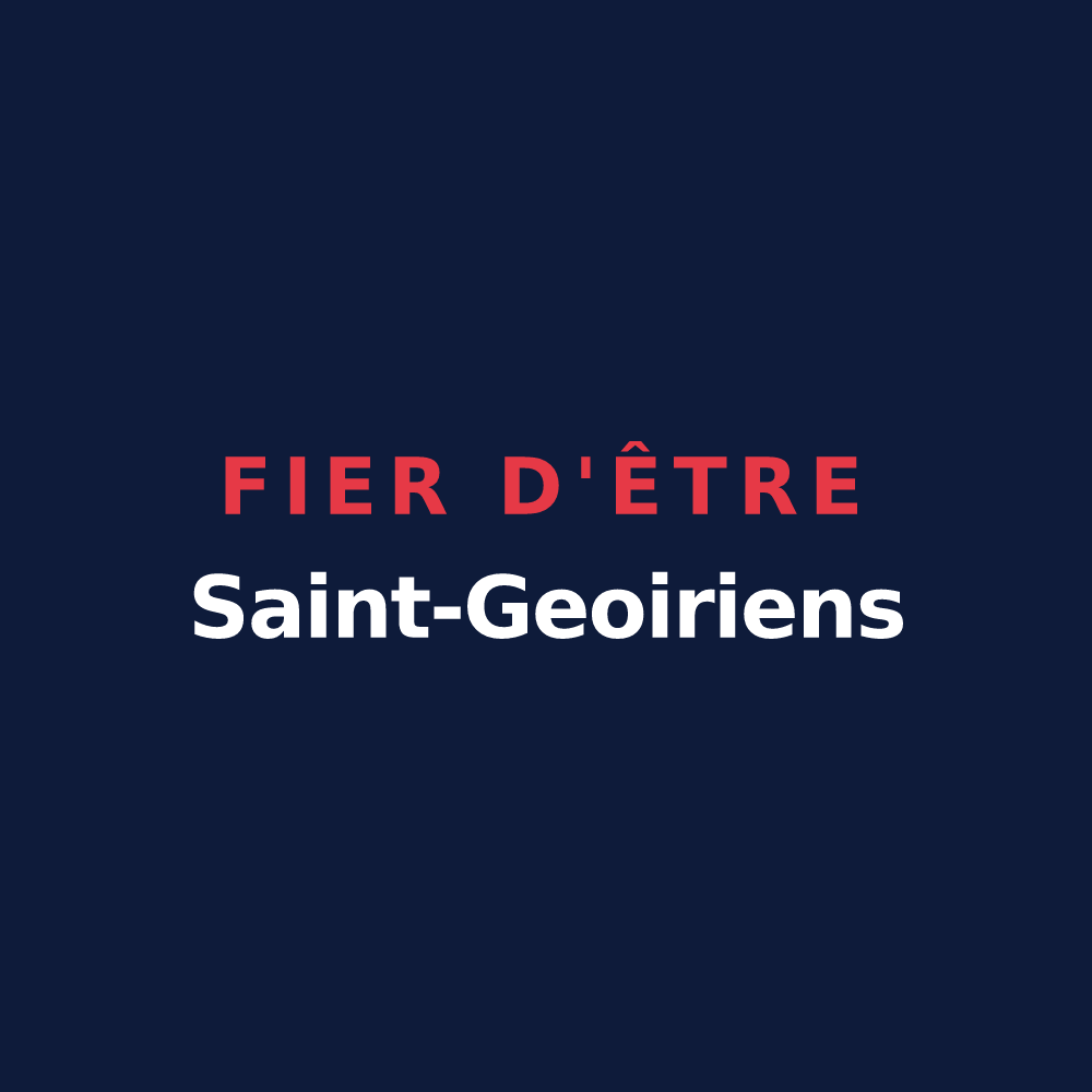 T-shirt « Fier d'être Saint-Geoiriens » — design pour Saint-Geoire-en-Valdaine