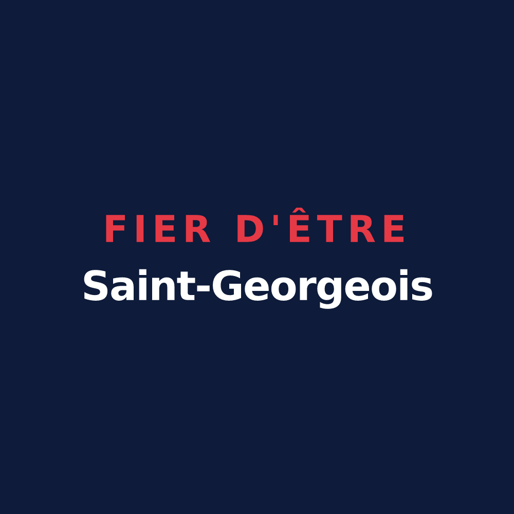 T-shirt « Fier d'être Saint-Georgeois » — design pour Saint-Georges