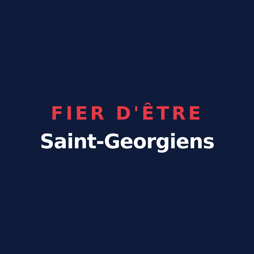 T-shirt « Fier d'être Saint-Georgiens » — design pour Saint-Georges-Antignac