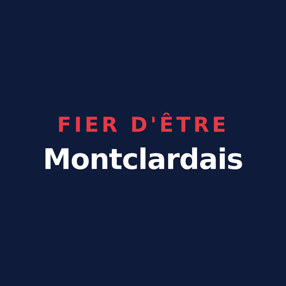 T-shirt « Fier d'être Montclardais » — design pour Saint-Georges-de-Montclard