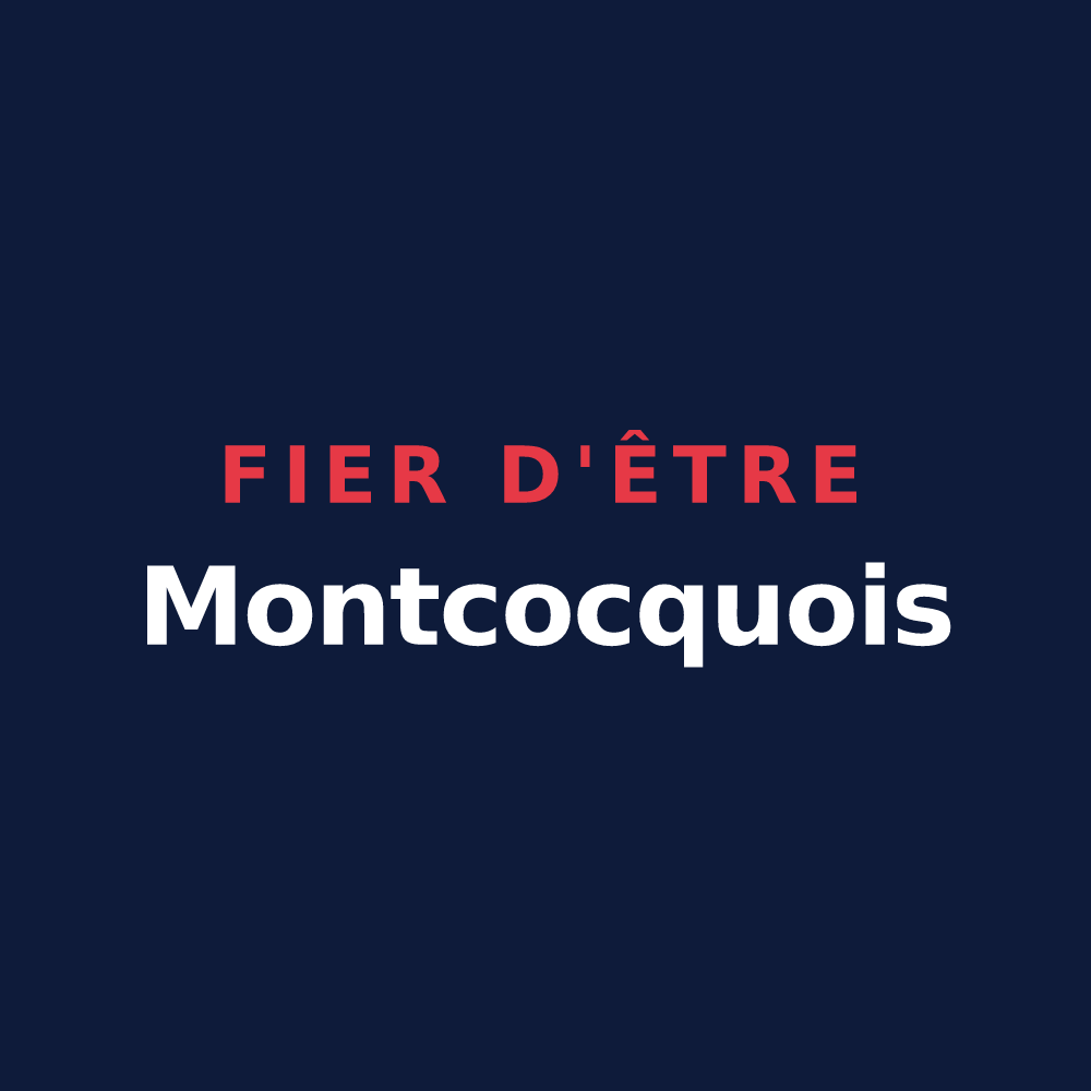 T-shirt « Fier d'être Montcocquois » — design pour Saint-Georges-Montcocq