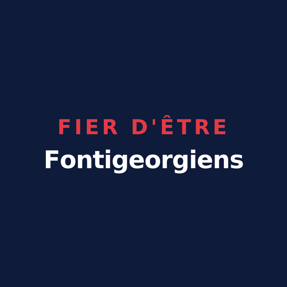 T-shirt « Fier d'être Fontigeorgiens » — design pour Saint-Georges-sur-Fontaine