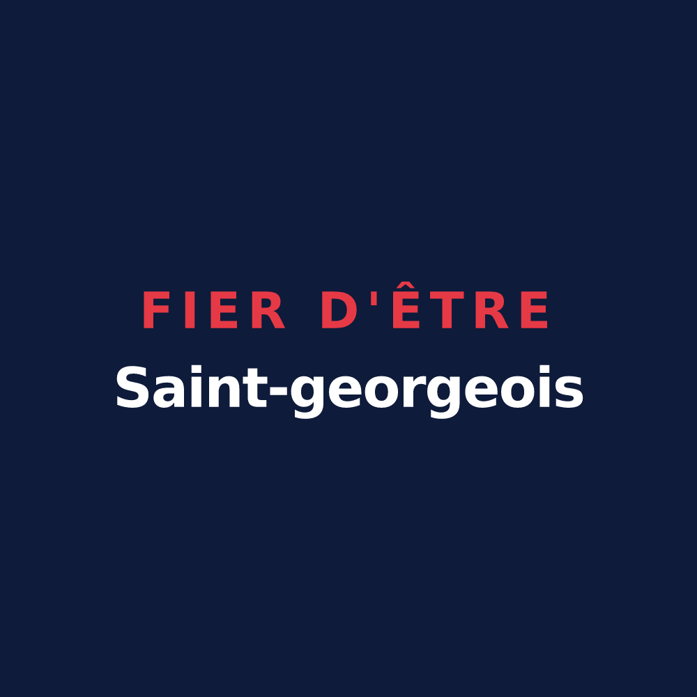 T-shirt « Fier d'être Saint-georgeois » — design pour Saint-Georges-sur-la-Prée
