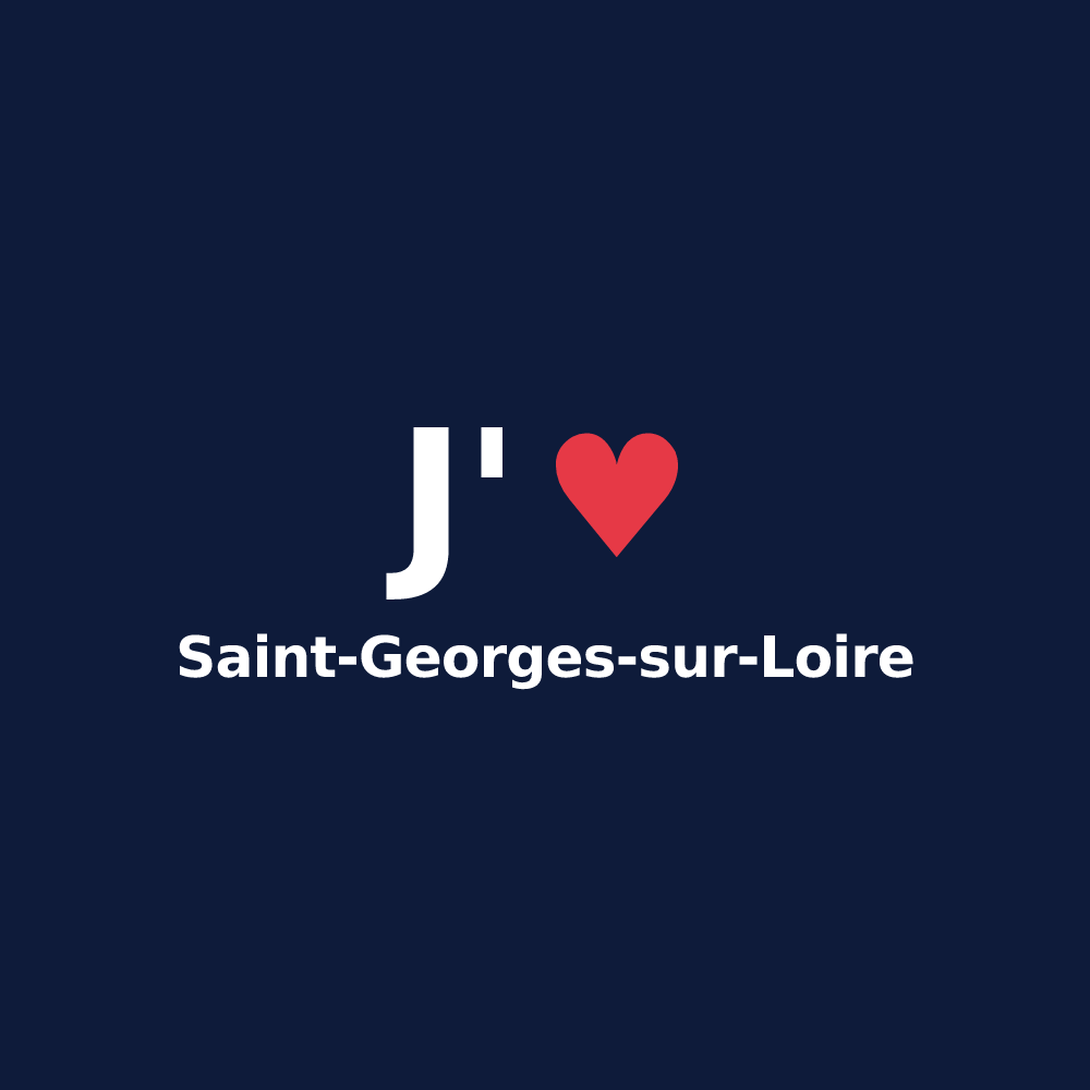 T-shirt personnalisé Saint-Georges-sur-Loire — design J'aime Saint-Georges-sur-Loire