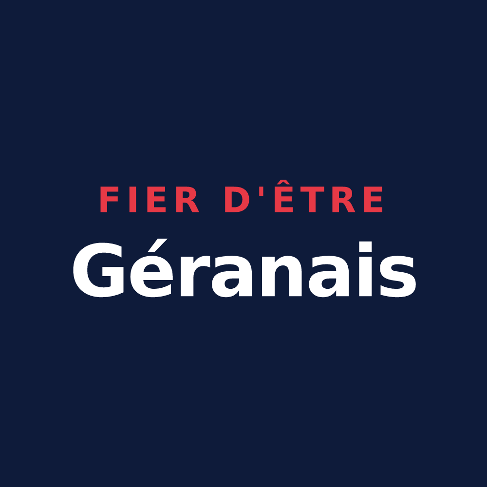T-shirt « Fier d'être Géranais » — design pour Saint-Gérand-Croixanvec
