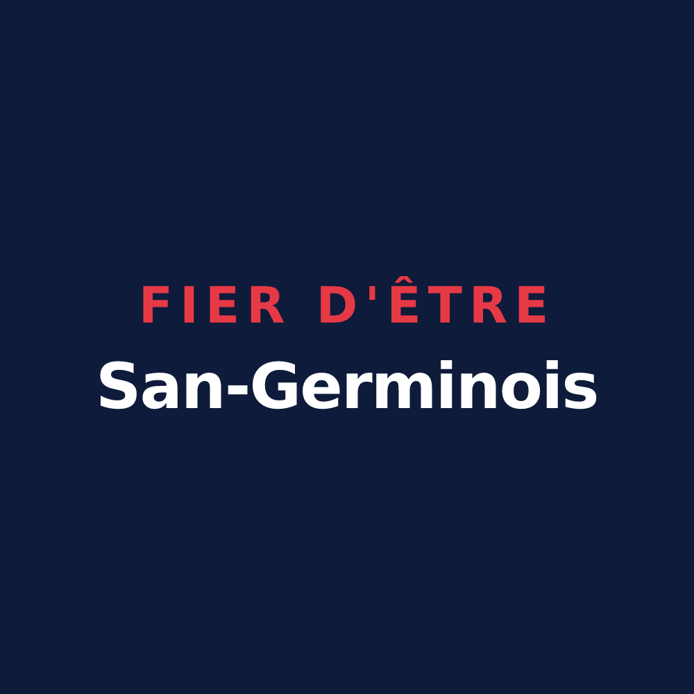 T-shirt « Fier d'être San-Germinois » — design pour Saint-Germain-de-Joux
