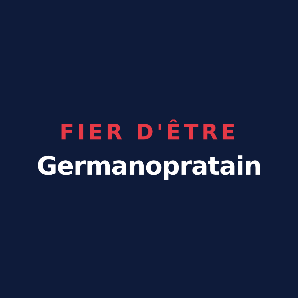 T-shirt « Fier d'être Germanopratain » — design pour Saint-Germain-des-Prés