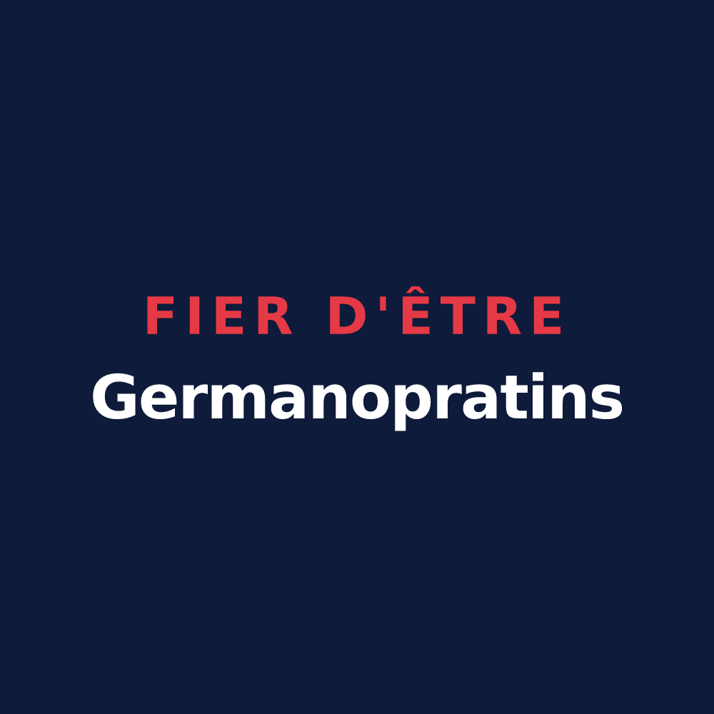 T-shirt « Fier d'être Germanopratins » — design pour Saint-Germain-des-Prés