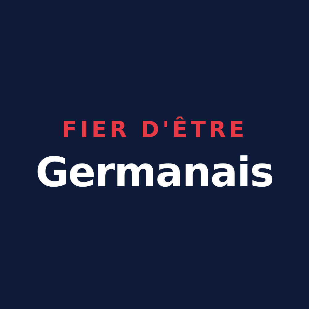 T-shirt « Fier d'être Germanais » — design pour Saint-Germain-en-Coglès