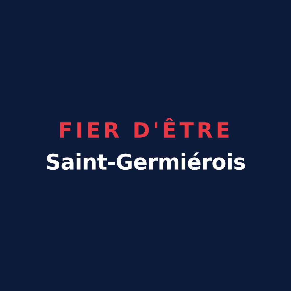 T-shirt « Fier d'être Saint-Germiérois » — design pour Saint-Germier