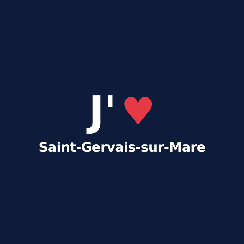 T-shirt personnalisé Saint-Gervais-sur-Mare — design J'aime Saint-Gervais-sur-Mare