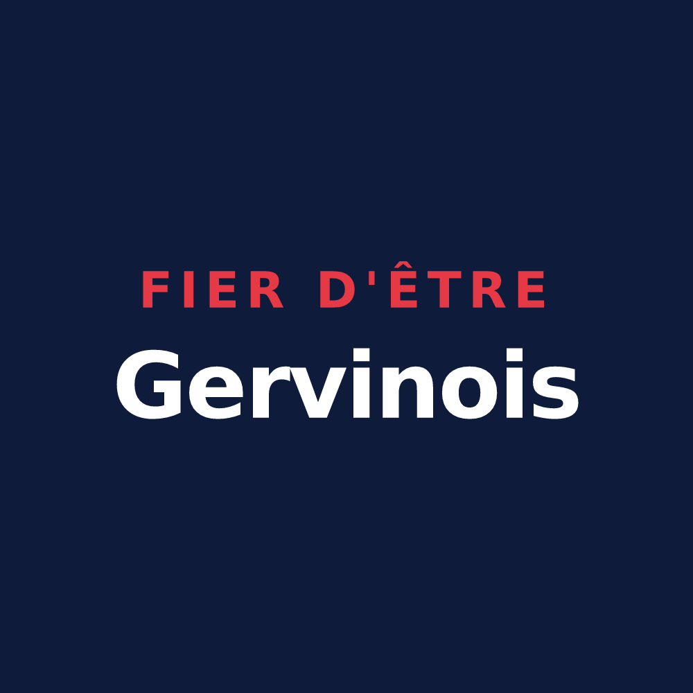 T-shirt « Fier d'être Gervinois » — design pour Saint-Gervais