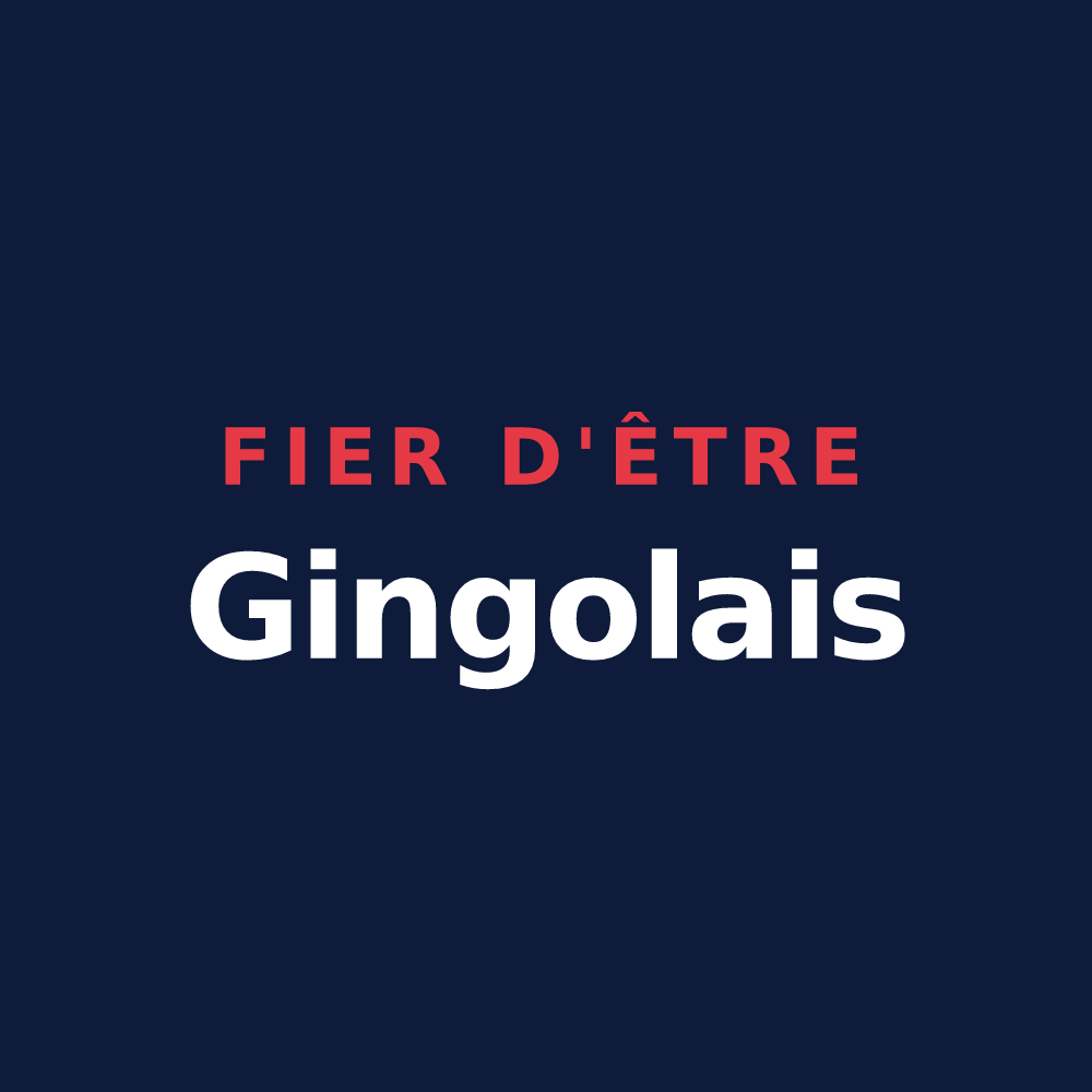 T-shirt « Fier d'être Gingolais » — design pour Saint-Gingolph