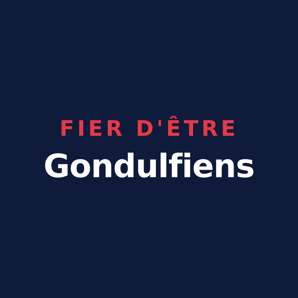 T-shirt « Fier d'être Gondulfiens » — design pour Saint-Gondon