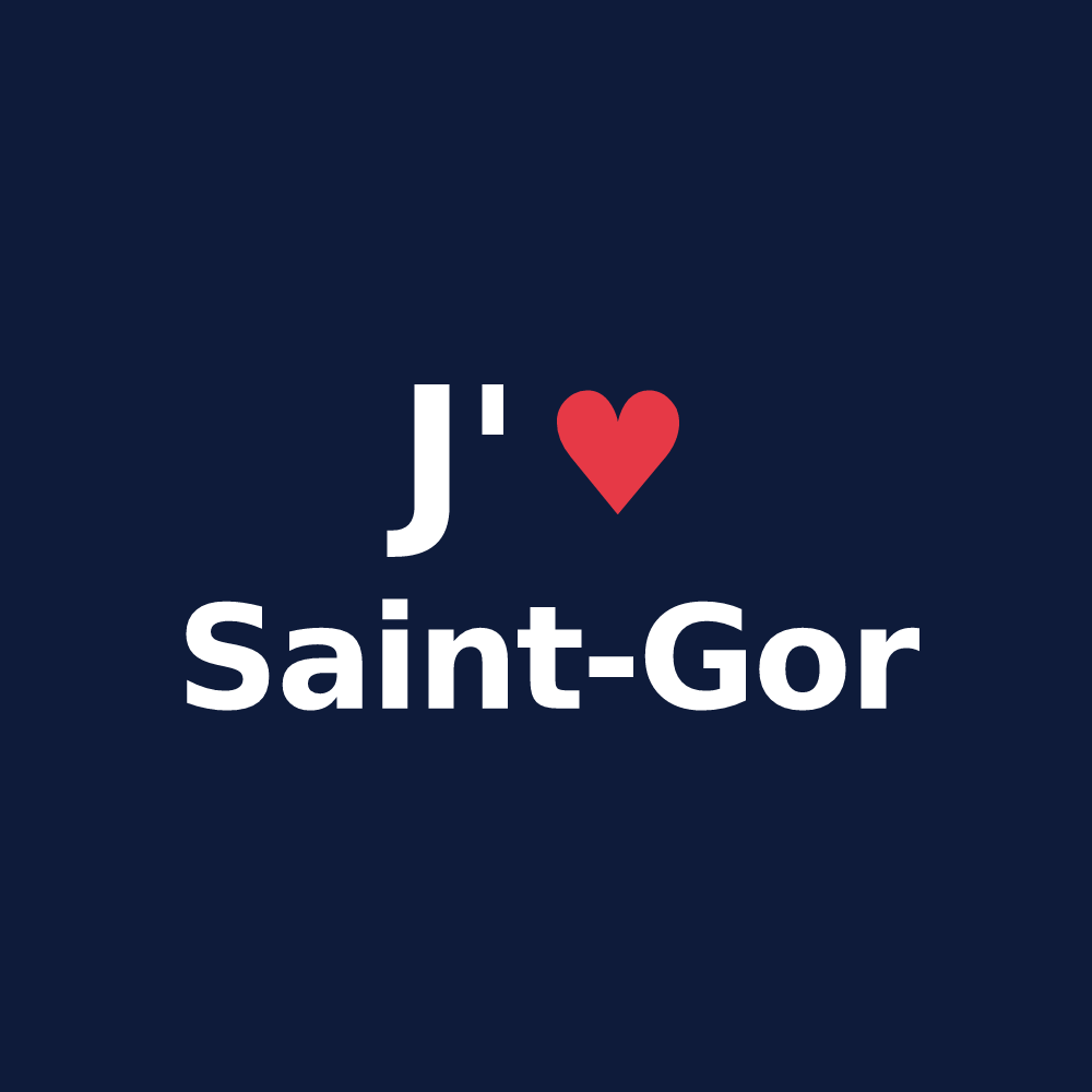 T-shirt personnalisé Saint-Gor — design J'aime Saint-Gor