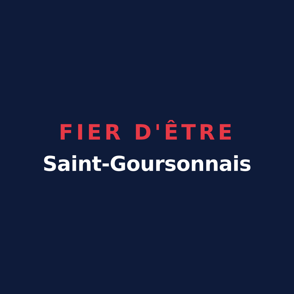 T-shirt « Fier d'être Saint-Goursonnais » — design pour Saint-Gourson