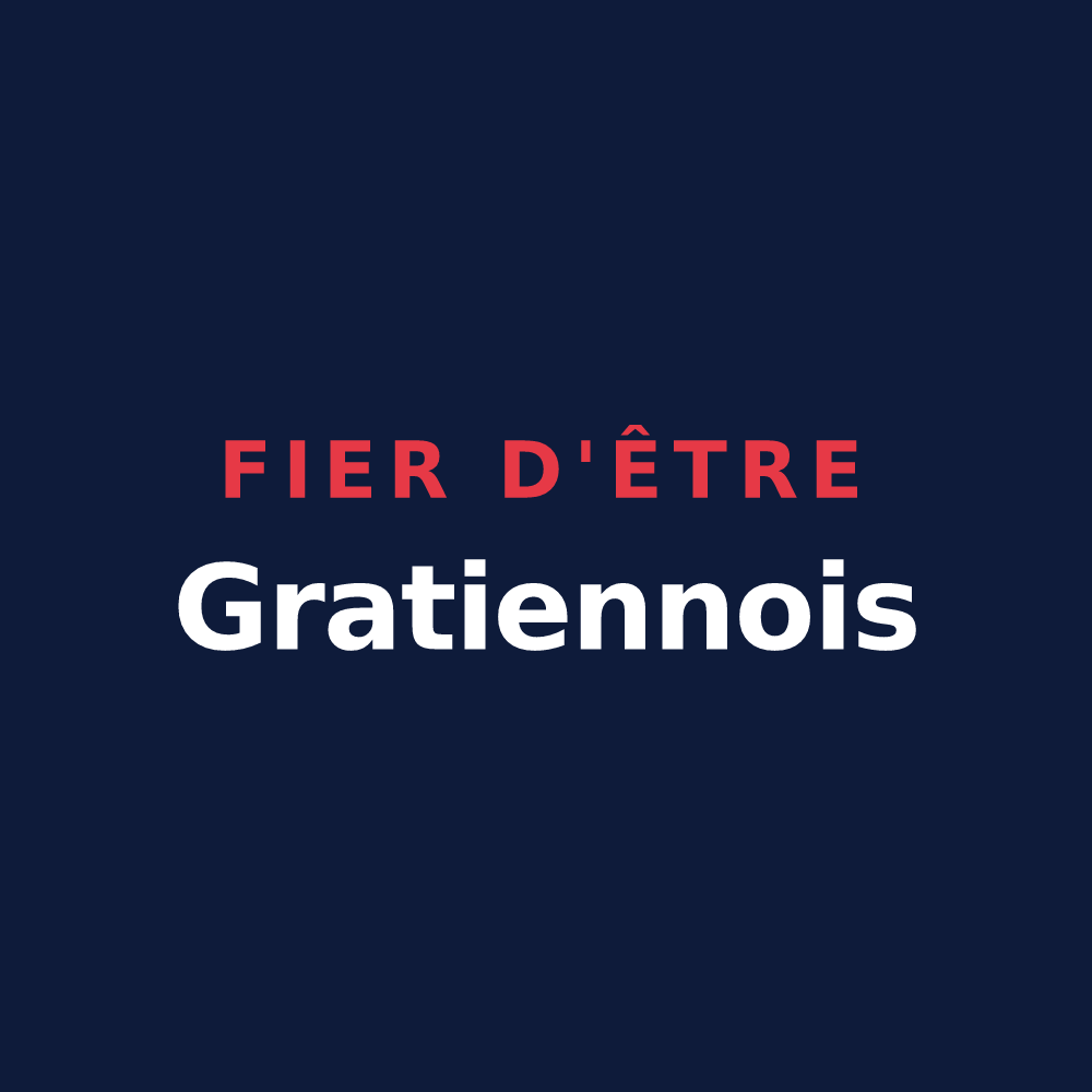 T-shirt « Fier d'être Gratiennois » — design pour Saint-Gratien