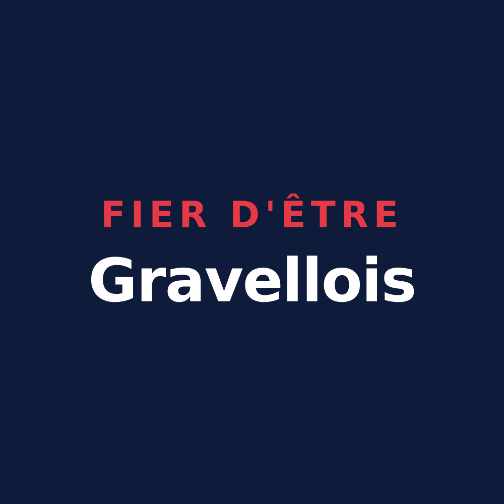 T-shirt « Fier d'être Gravellois » — design pour Saint-Hilaire-la-Gravelle
