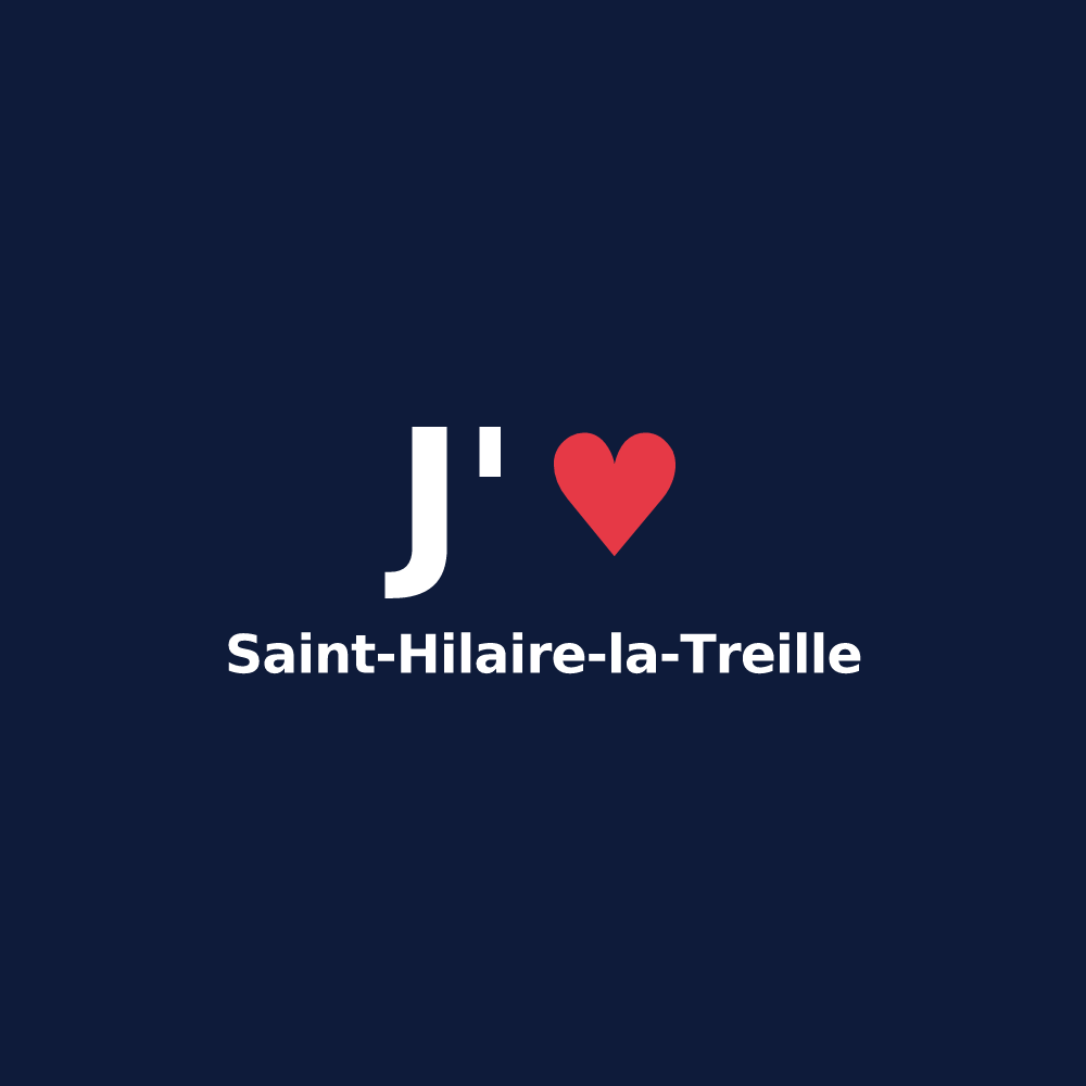 T-shirt personnalisé Saint-Hilaire-la-Treille — design J'aime Saint-Hilaire-la-Treille