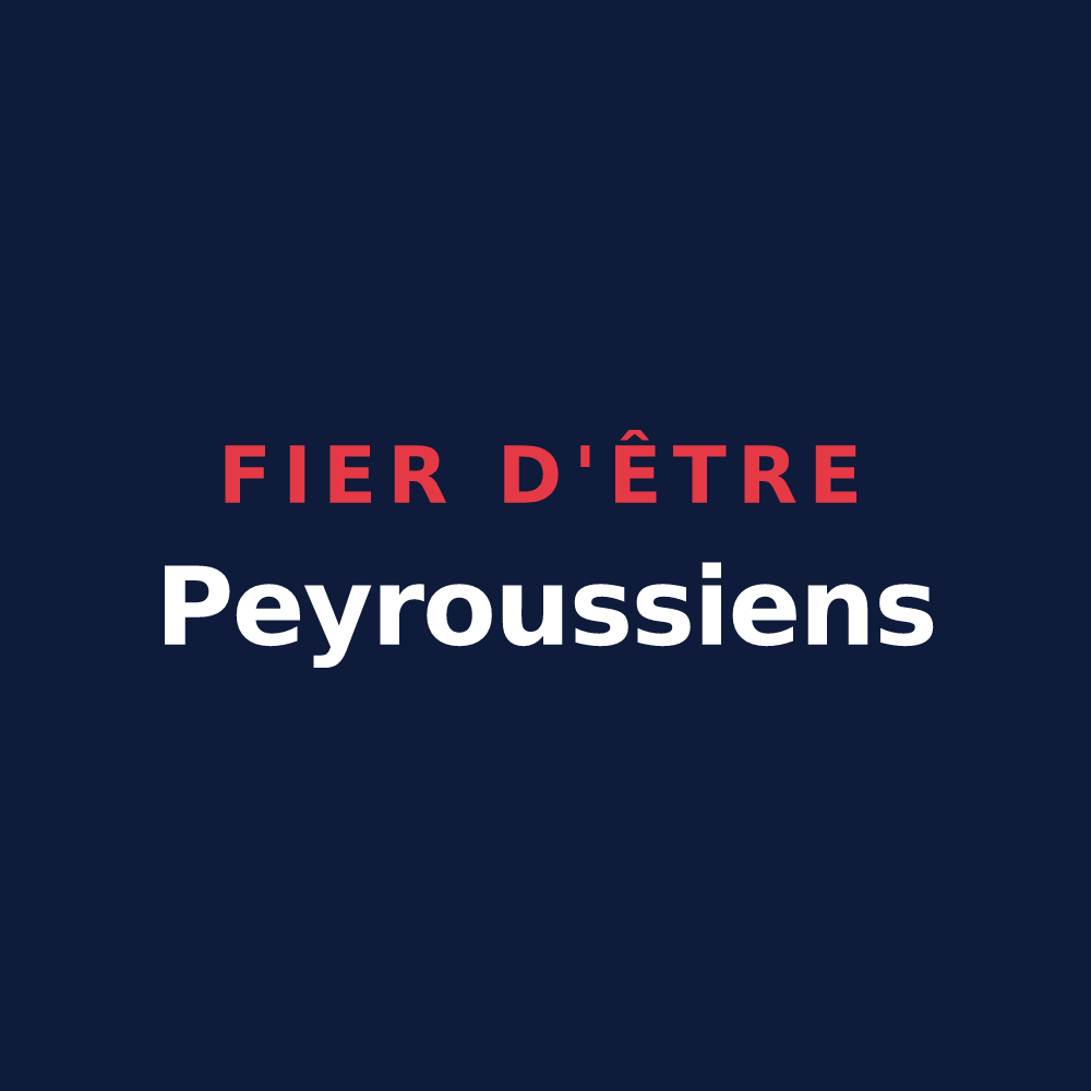 T-shirt « Fier d'être Peyroussiens » — design pour Saint-Hilaire-Peyroux