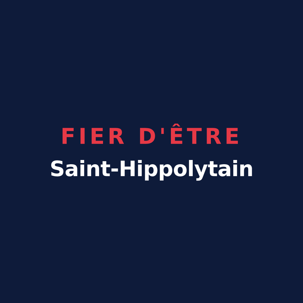 T-shirt « Fier d'être Saint-Hippolytain » — design pour Saint-Hippolyte