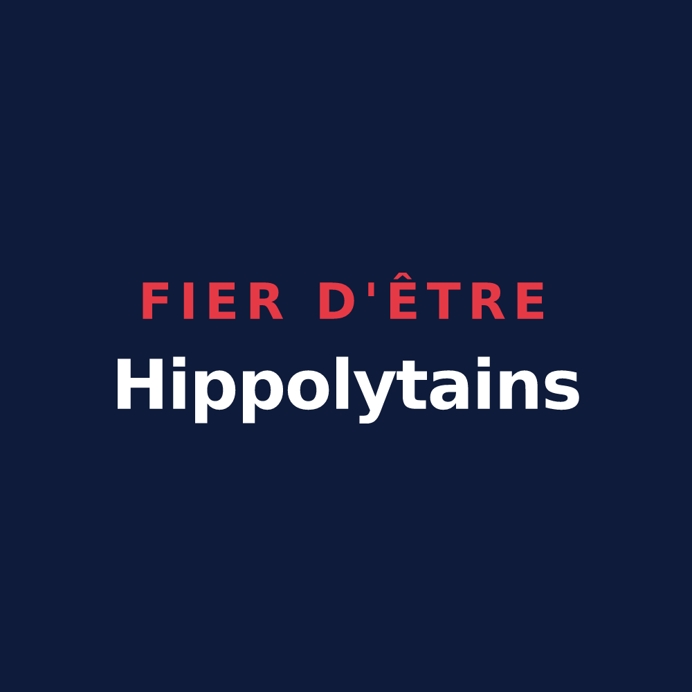 T-shirt « Fier d'être Hippolytains » — design pour Saint-Hippolyte