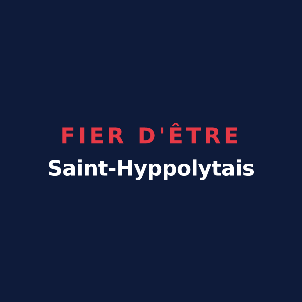 T-shirt « Fier d'être Saint-Hyppolytais » — design pour Saint-Hippolyte-de-Montaigu
