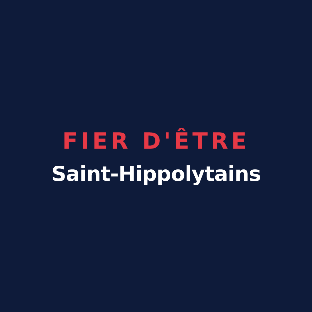T-shirt « Fier d'être Saint-Hippolytains » — design pour Saint-Hippolyte-le-Graveyron