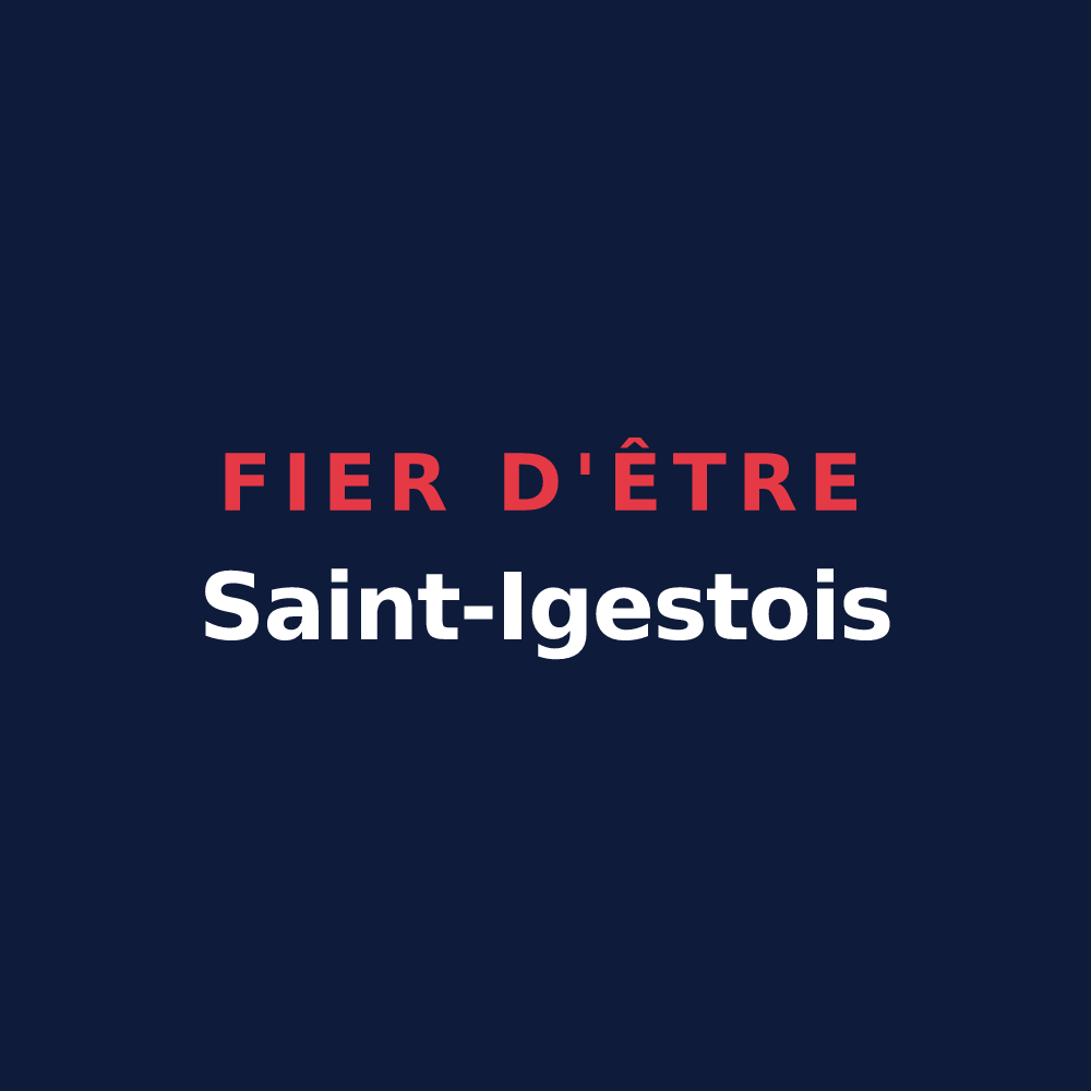 T-shirt « Fier d'être Saint-Igestois » — design pour Saint-Igest