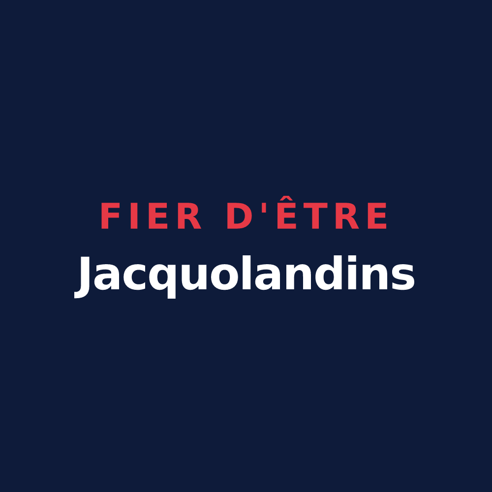 T-shirt « Fier d'être Jacquolandins » — design pour Saint-Jacques-de-la-Lande