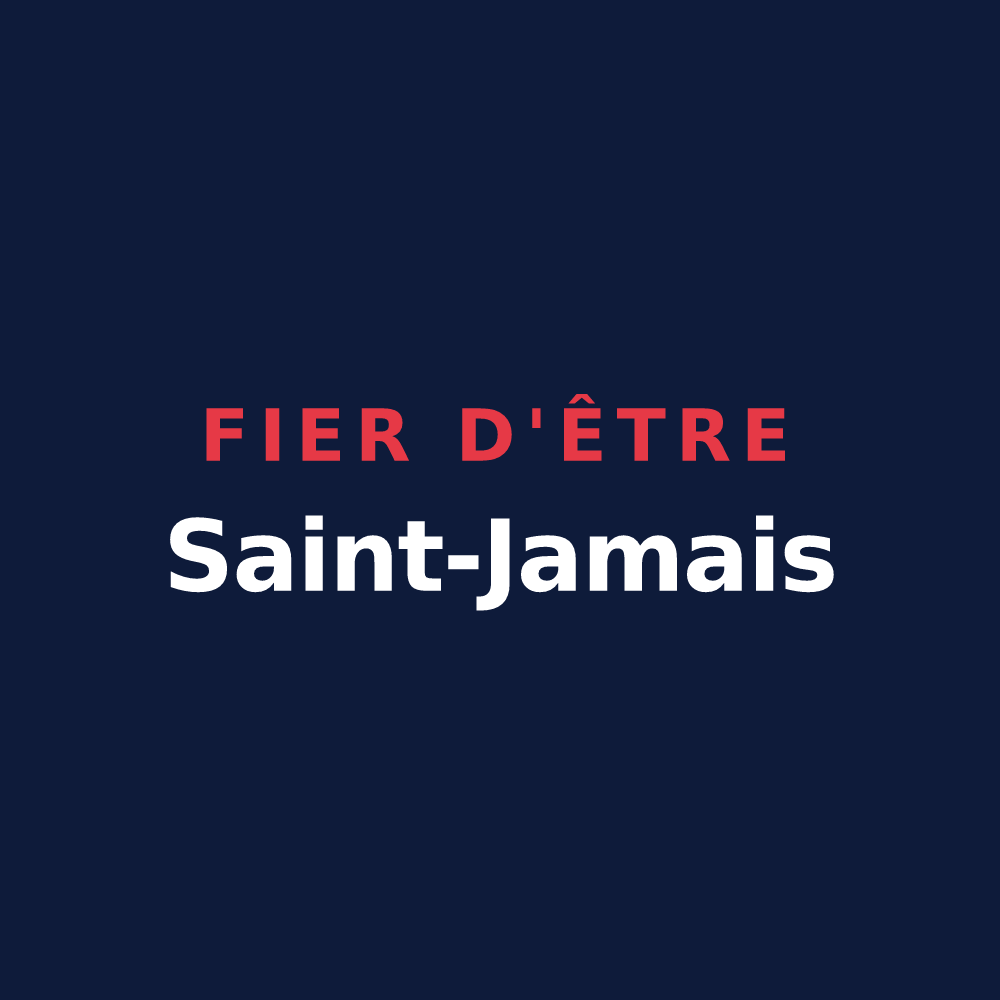 T-shirt « Fier d'être Saint-Jamais » — design pour Saint-James