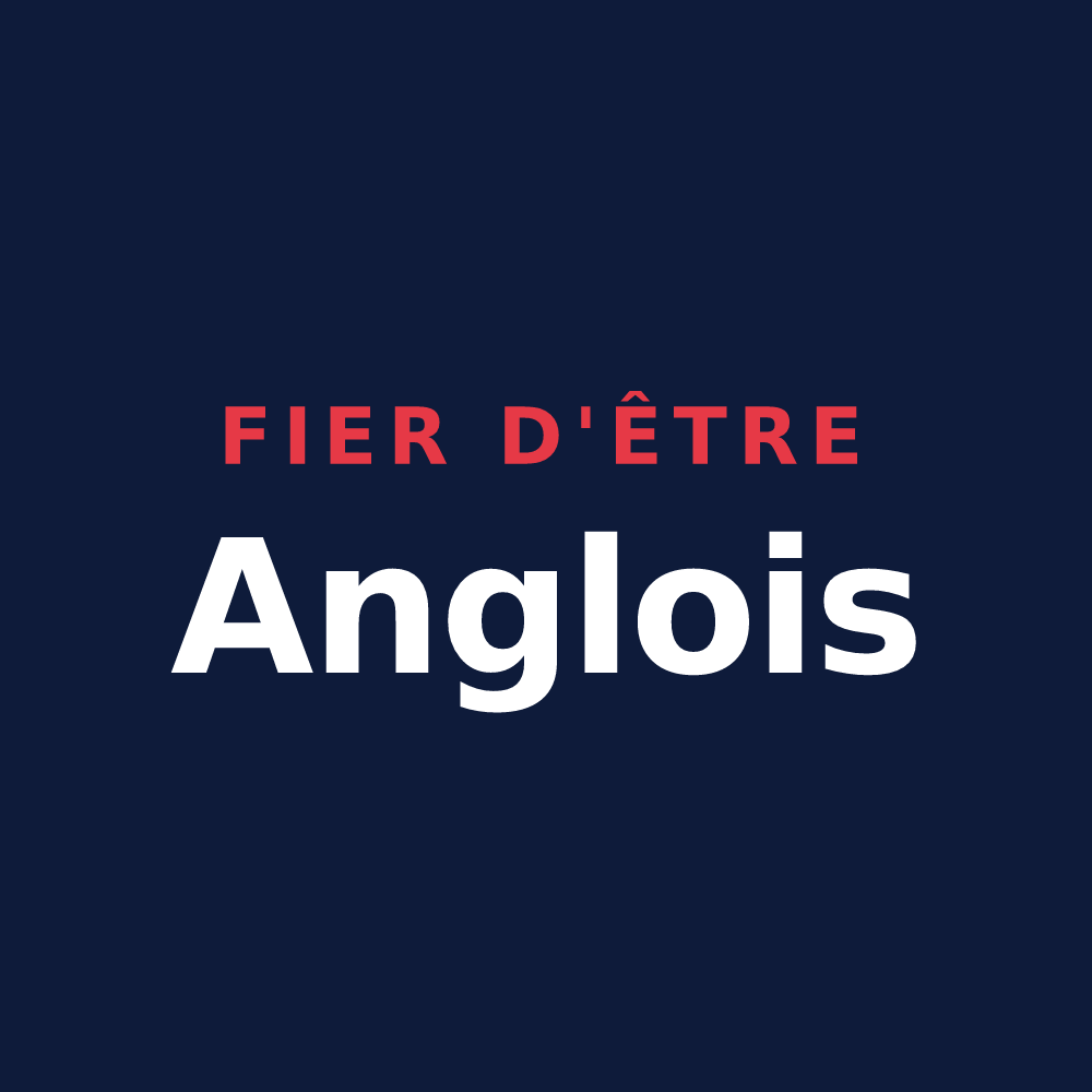 T-shirt « Fier d'être Anglois » — design pour Saint-Jean-d'Angle