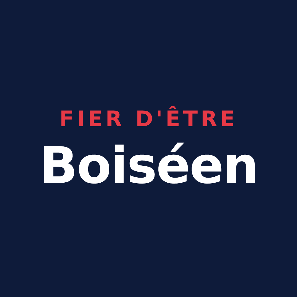 T-shirt « Fier d'être Boiséen » — design pour Saint-Jean-de-Boiseau